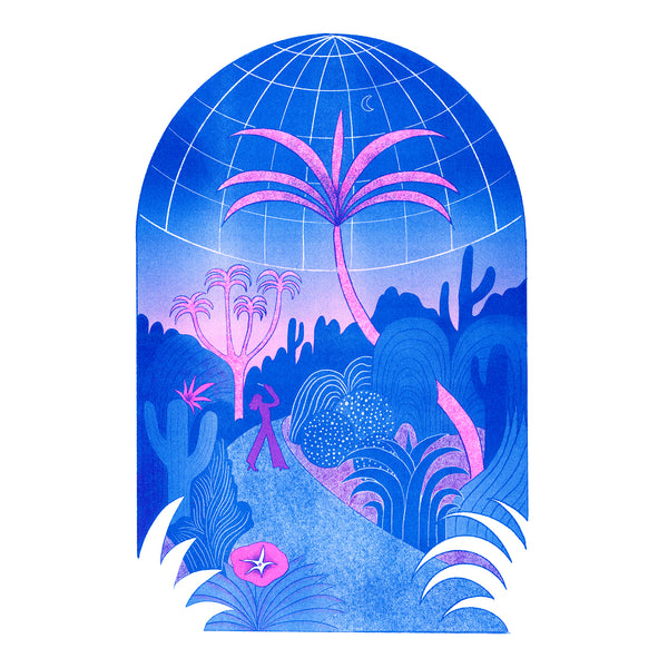 BOTANICAL GARDEN A3 riso print