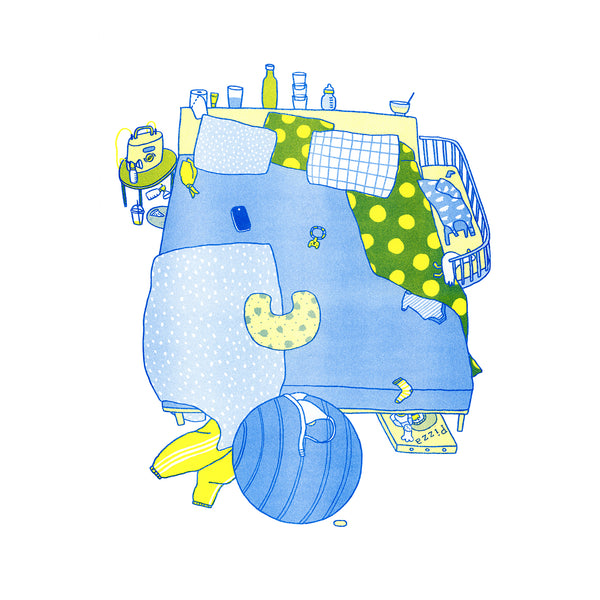 WOCHENBETT A3 riso print