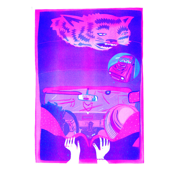 FEAR AND LOATHING IN COLOMBIA A3 riso print