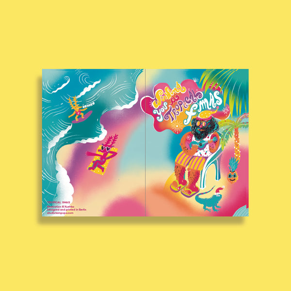 TROPICAL XMAS christmas card