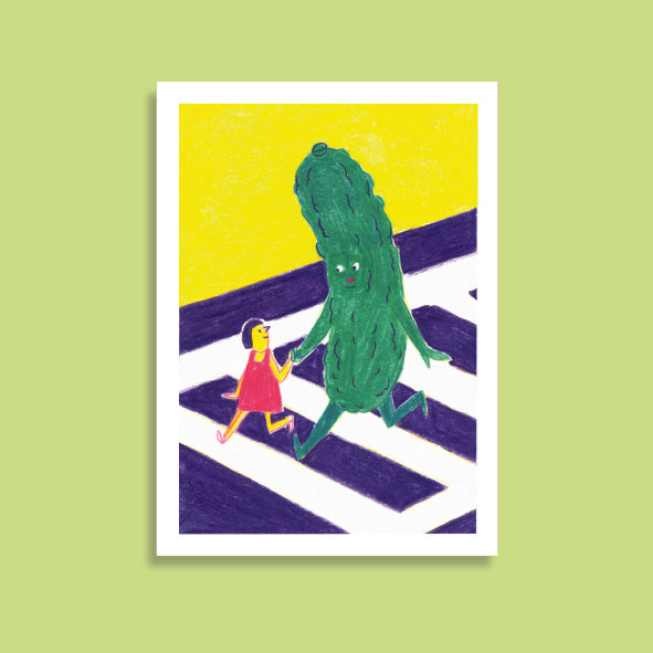 STRASSENBEGLEITGRÜN postcard