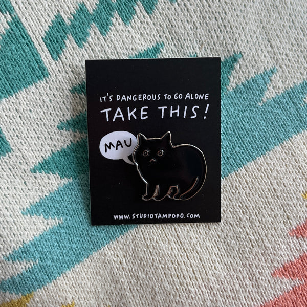 SCAREDY CAT enamel pin
