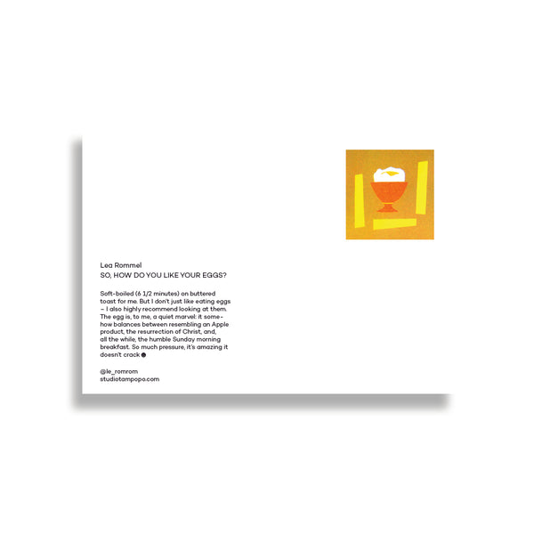 SUNNY SIDE UP postcard