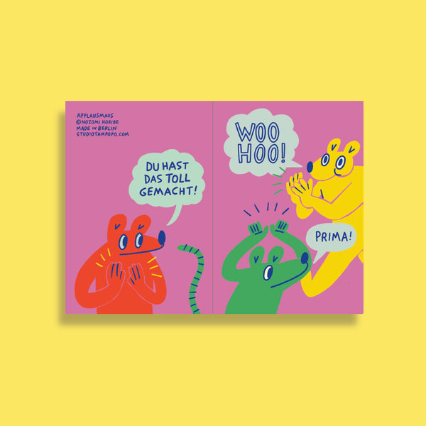 APPLAUSMAUS greeting card