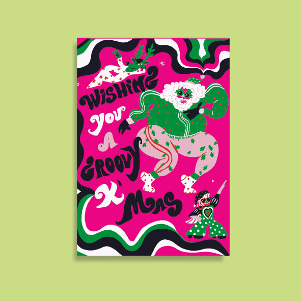 GROOVY XMAS christmas card