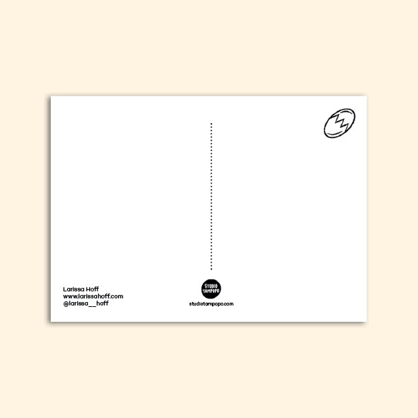 SKATER CHICKEN postcard