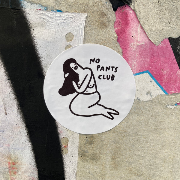 NO PANTS CLUB 3-sticker set