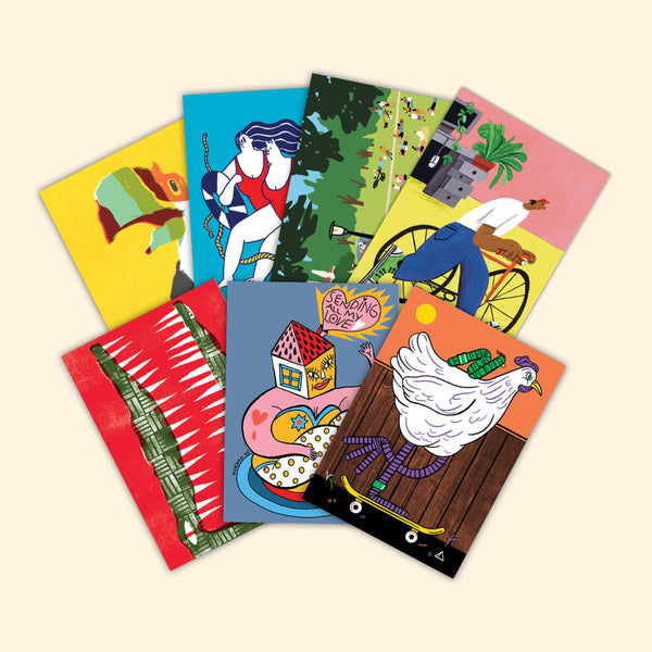 Postcard set "Spread some analog love"