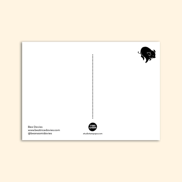 UNDERGROUND PIGS postcard