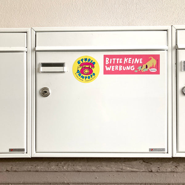 BITTE KEINE WERBUNG sticker