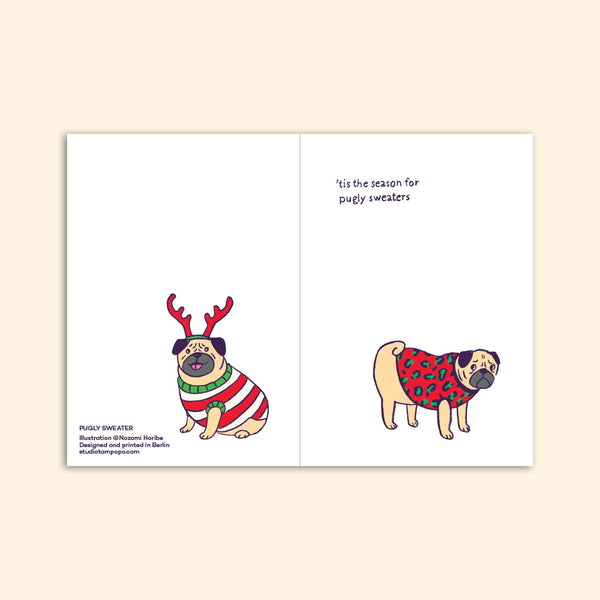 PUGLY SWEATER christmas card