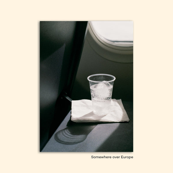 SOMEWHERE OVER EUROPE postcard