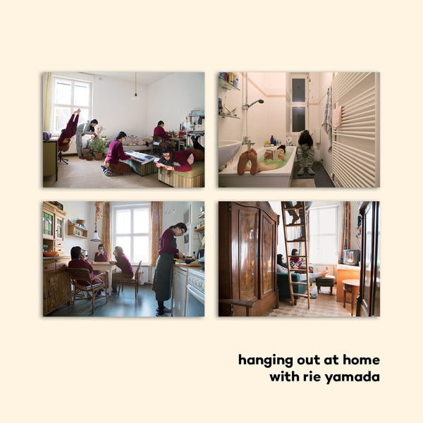 HANGING OUT AT HOME set of 4 postcards