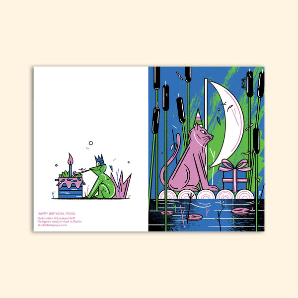 HAPPY BIRTHDAY, FROG! greeting card