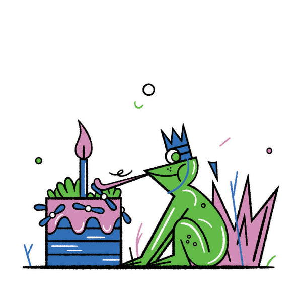 HAPPY BIRTHDAY, FROG! greeting card