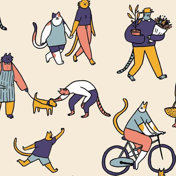 CAT CITY greeting card