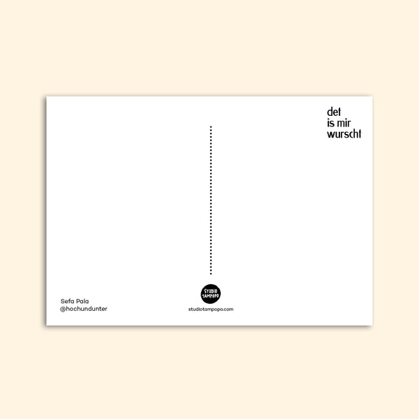 DET IS MIR WURSCHT postcard