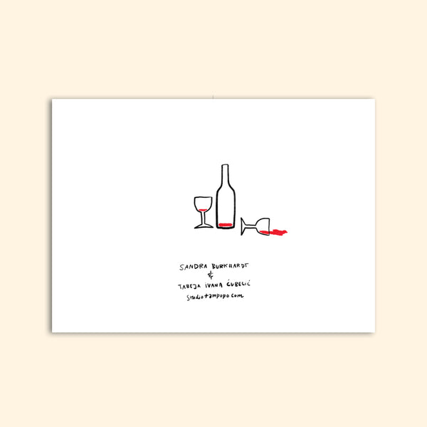 LIEBLICHES BILD. TROCKENER TEXT. greeting card