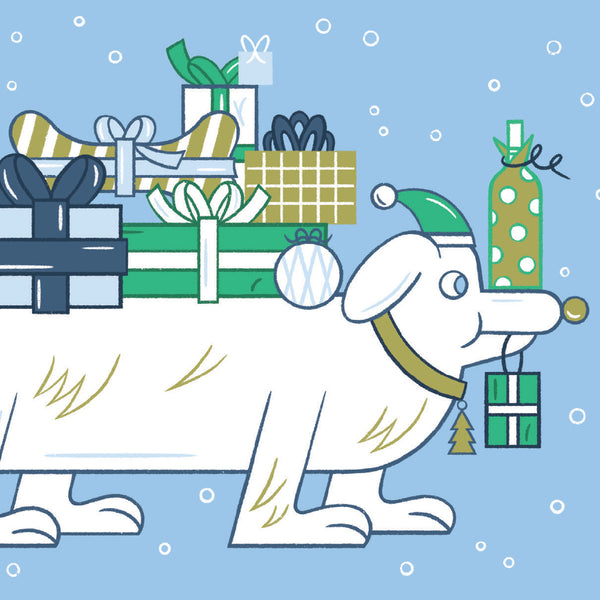 SANTA PAWS christmas card