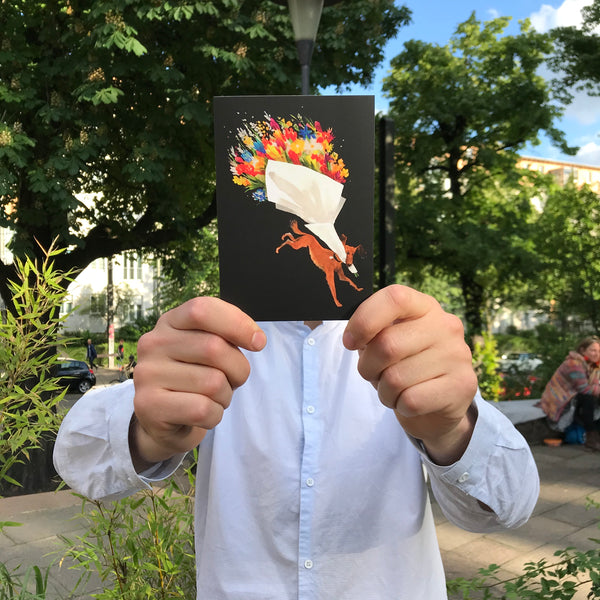 FLOWERS greeting card