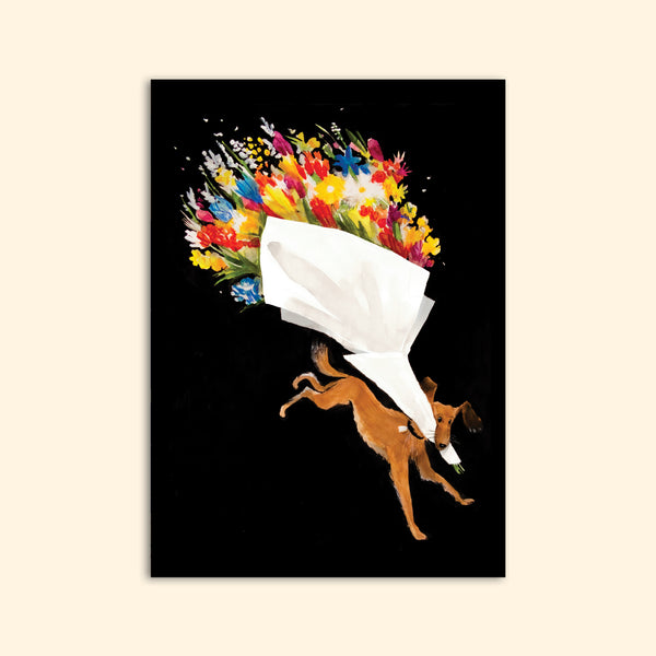 FLOWERS greeting card