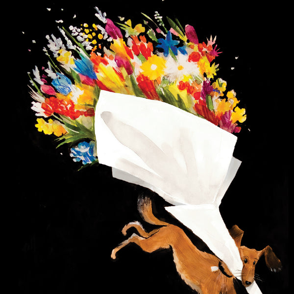 FLOWERS greeting card