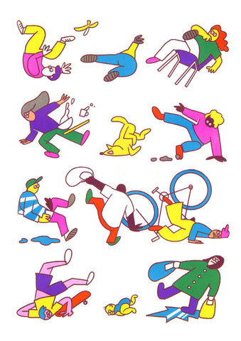 FUNNY FAILS COMPILATION limited A2 riso print