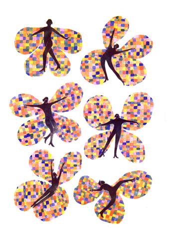 SPRING DANCE limited A2 riso print