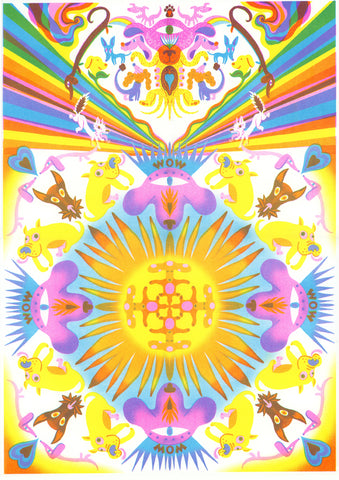 DOG WOW GOD limited A2 riso print