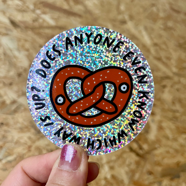 BREZEL glitter sticker