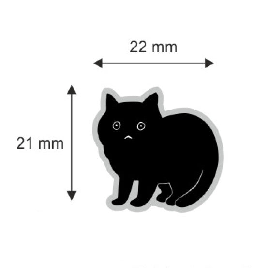 SCAREDY CAT enamel pin