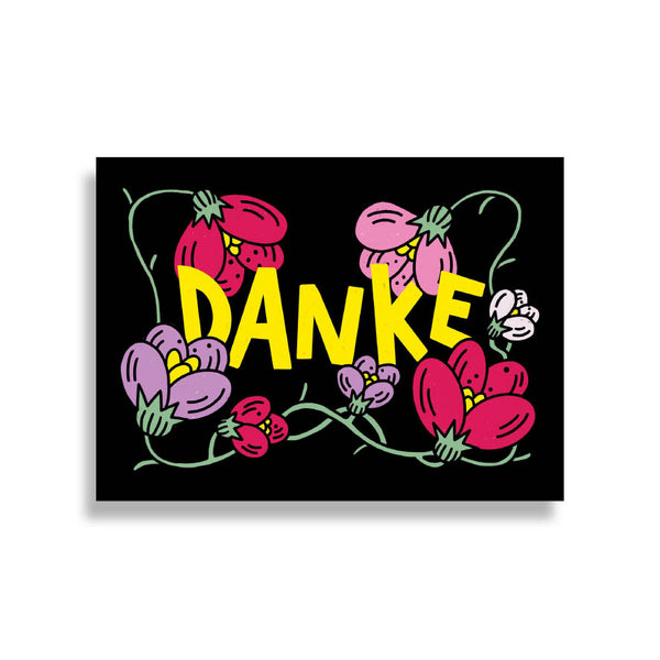DANKE! postcard