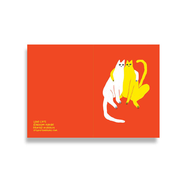 LOVE CATS greeting card