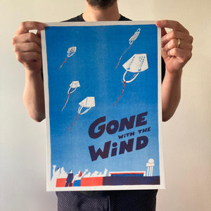 GONE WITH THE WIND riso poster