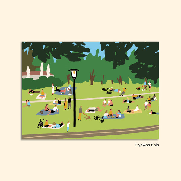 Postcard "Weinbergspark" by Hyewon Shin