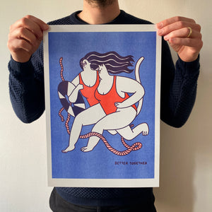 BETTER TOGETHER riso print