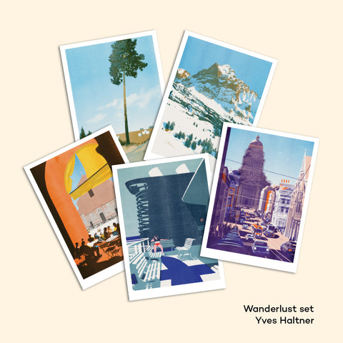 WANDERLUST set of 5 postcards